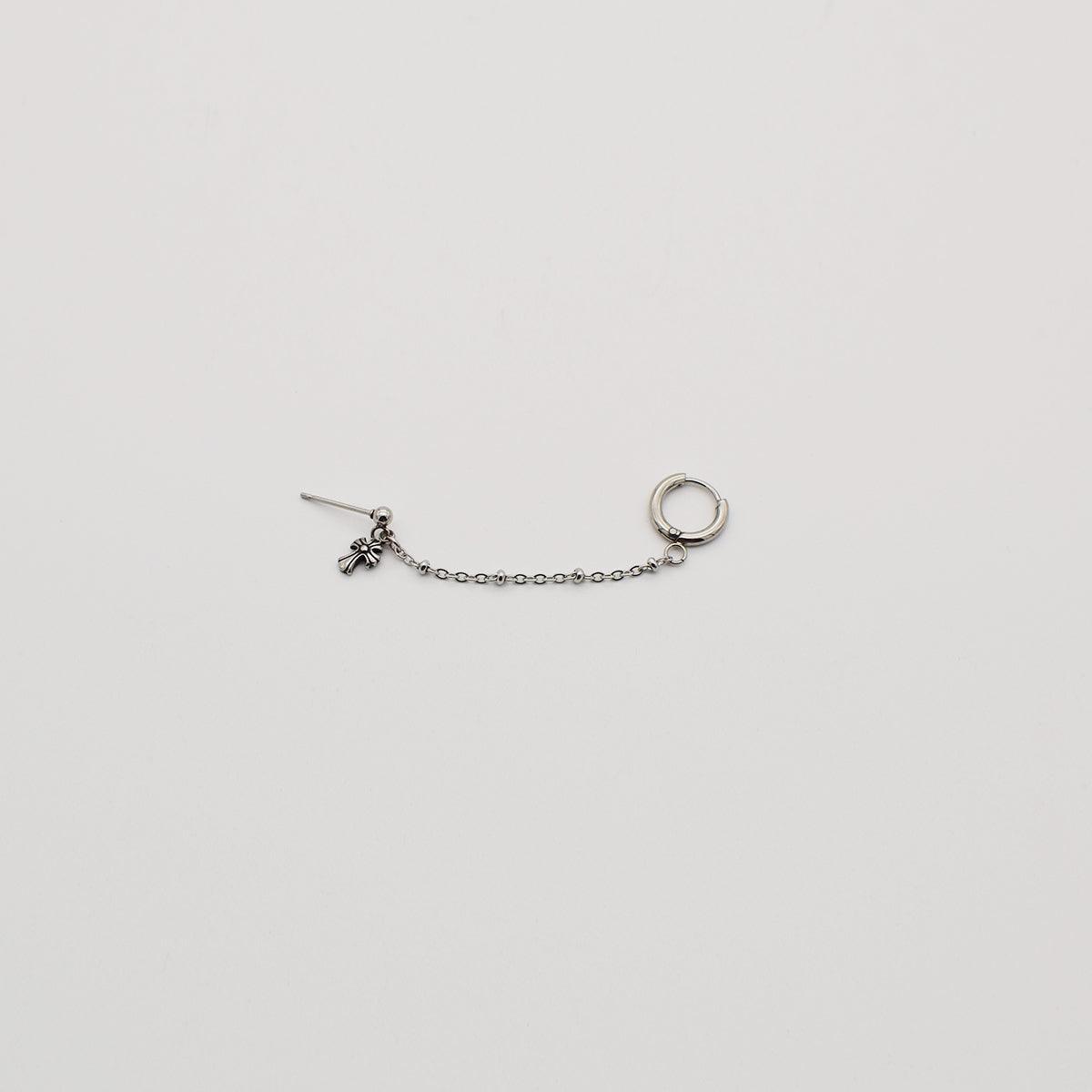 ミニ十字架チェーンピアス Piercing 10000won