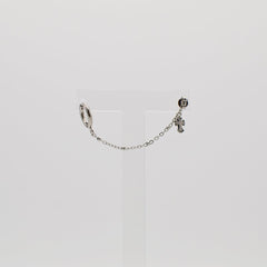 ミニ十字架チェーンピアス Piercing 10000won