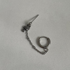 ミニ十字架チェーンピアス Piercing 10000won