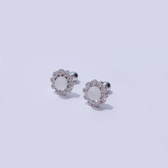 ミルキー ・ホワイトドーム ・フラワー・ピアッシング Piercing from lizzy