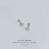 ミルキーホワイトドームピアッシング Piercing from lizzy