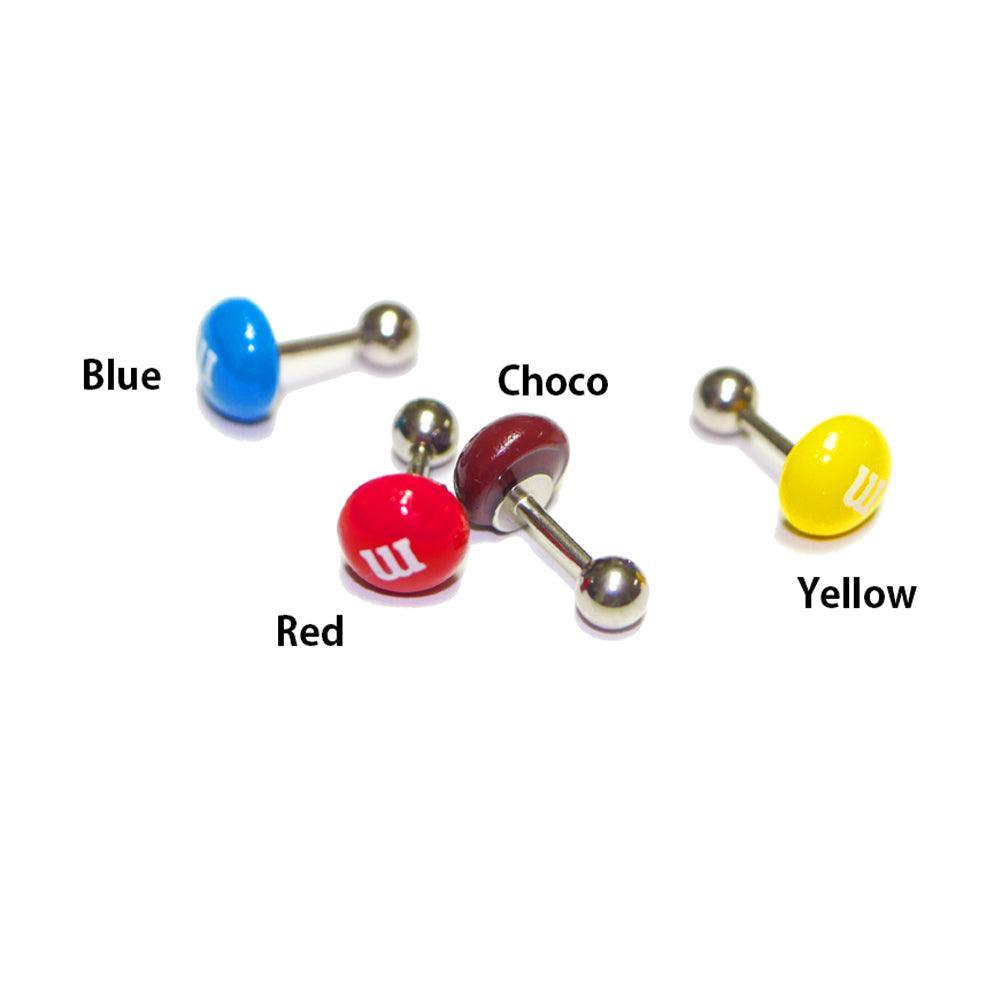 m&m chocolateピアッシング Earrings RUBY MOON