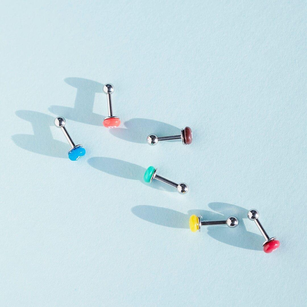 m&m chocolateピアッシング Earrings RUBY MOON