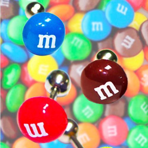 m&m chocolateピアッシング Earrings RUBY MOON