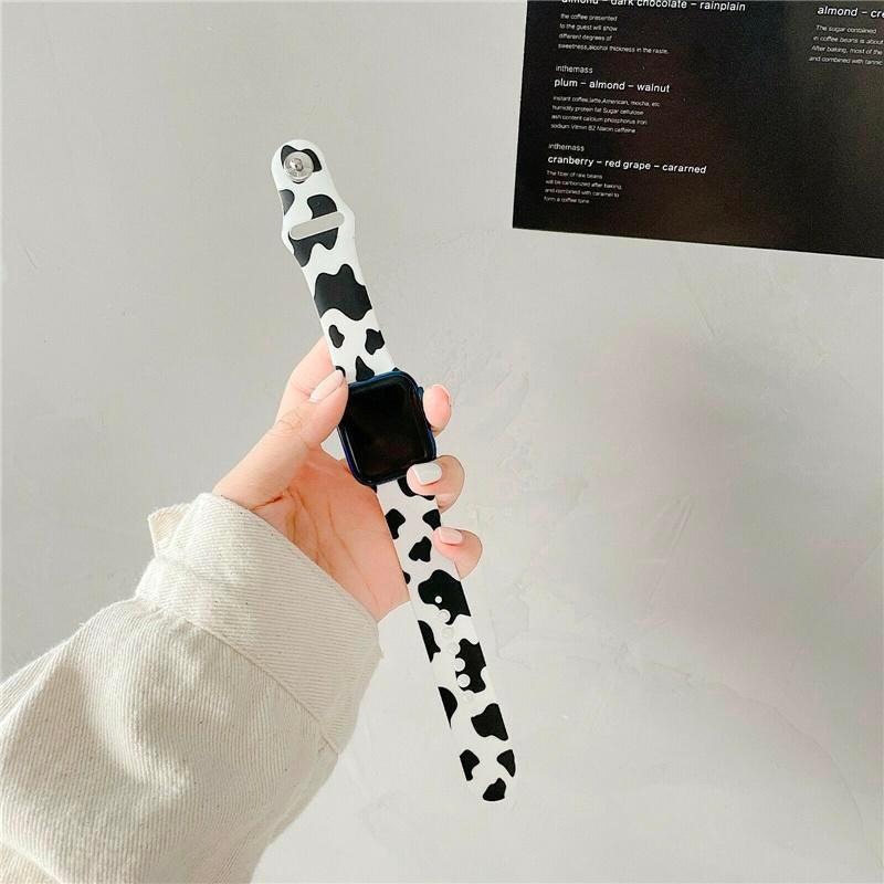 モノクロ パタン スポーツバンド apple watch バンド givgiv 牛柄 38mm/40mm/41mm用