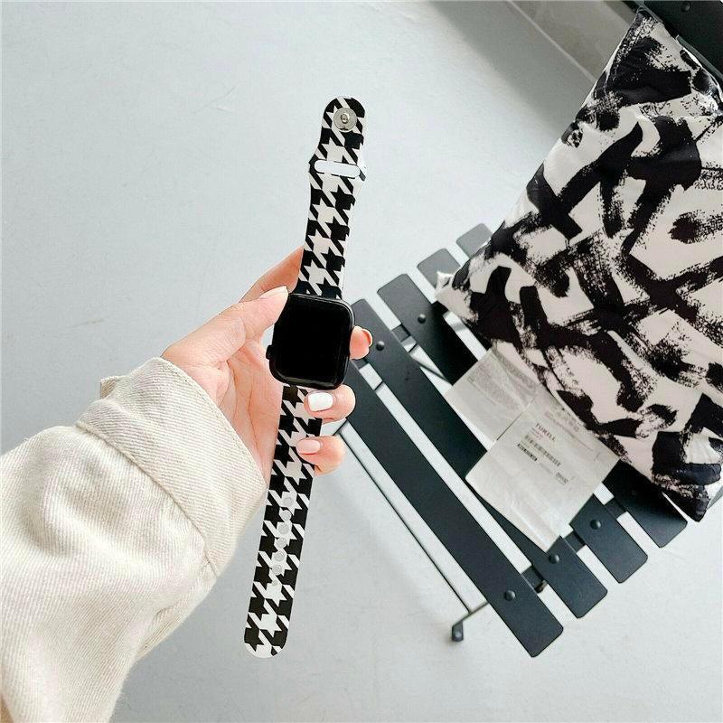 モノクロ パタン スポーツバンド apple watch バンド givgiv 千鳥柄 38mm/40mm/41mm用