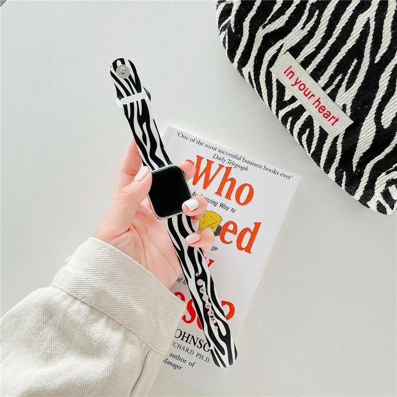 モノクロ パタン スポーツバンド apple watch バンド givgiv ゼブラ柄 38mm/40mm/41mm用