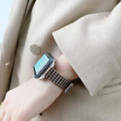 ナイロンキャンバス スリムバンド(ブラウン) apple watch バンド givgiv