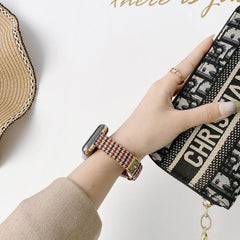 ナイロンキャンバス スリムバンド(ブラウン) apple watch バンド givgiv