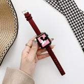 ナイロンキャンバス スリムバンド(ダークレッド) apple watch バンド givgiv