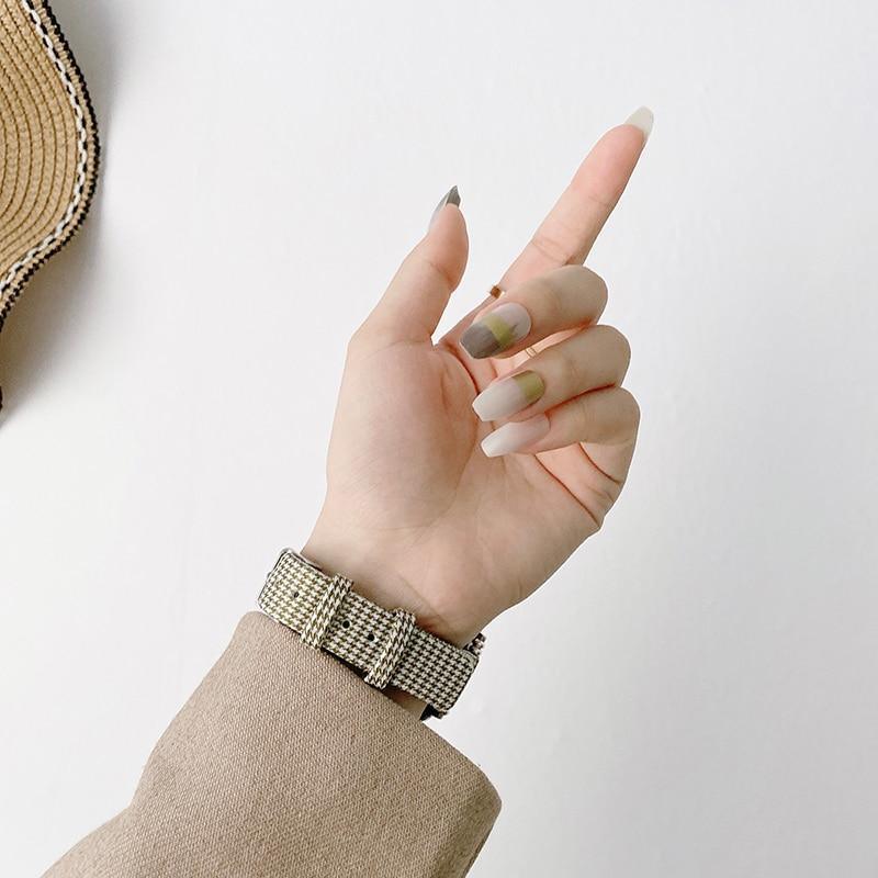 ナイロンキャンバス スリムバンド(グリーン) apple watch バンド givgiv