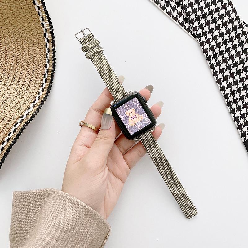 ナイロンキャンバス スリムバンド(グリーン) apple watch バンド givgiv