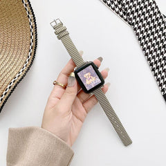 ナイロンキャンバス スリムバンド(グリーン) apple watch バンド givgiv