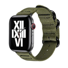 NATO バンド Apple Watch用 apple watch バンド givgiv 38mm/40mm Army green