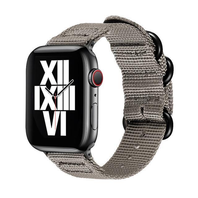 NATO バンド Apple Watch用 apple watch バンド givgiv 38mm/40mm Grey
