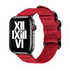 NATO バンド Apple Watch用 apple watch バンド givgiv 38mm/40mm Red