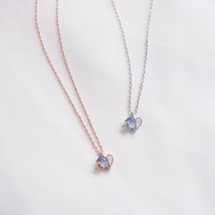 Ocean Blue Heart ネックレス necklace bling moon