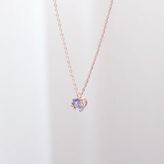 Ocean Blue Heart ネックレス necklace bling moon