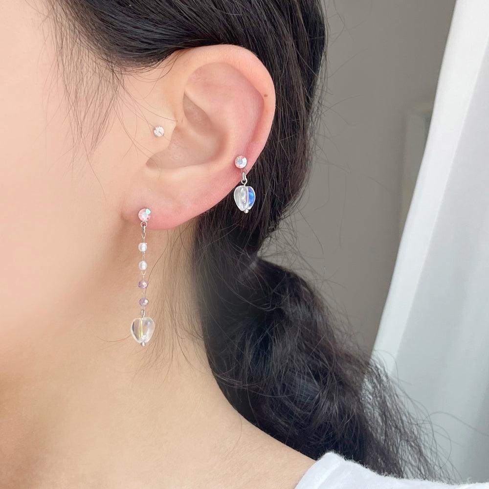 オーロラハートドロップピアッシング Piercing bling moon