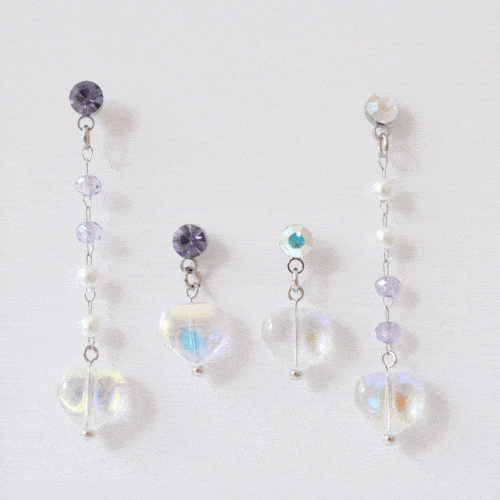 オーロラハートドロップピアッシング Piercing bling moon