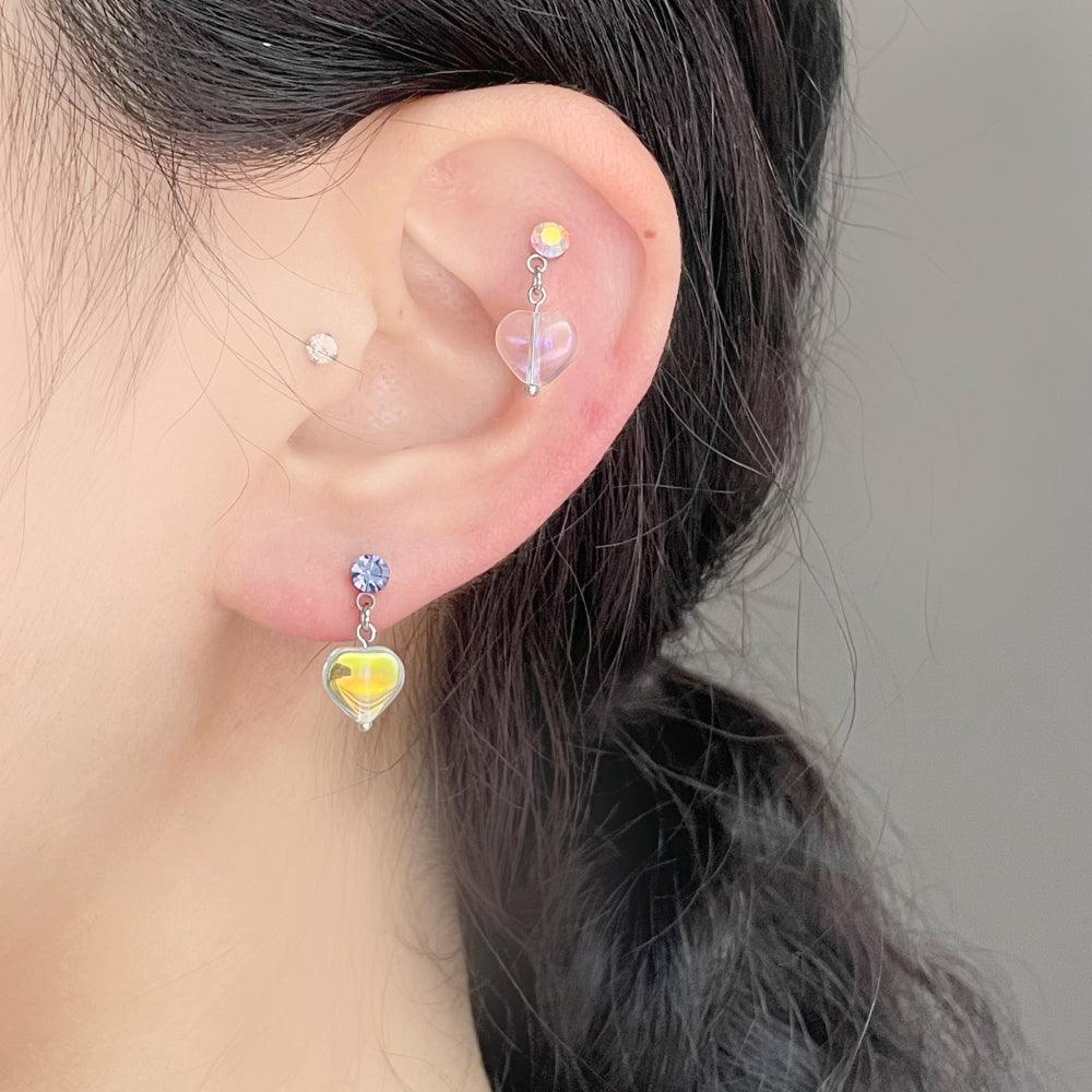 オーロラハートドロップピアッシング Piercing bling moon