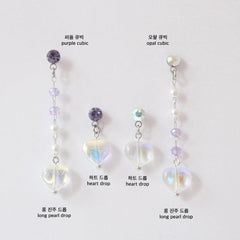 オーロラハートドロップピアッシング Piercing bling moon