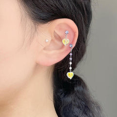 オーロラハートドロップピアッシング Piercing bling moon