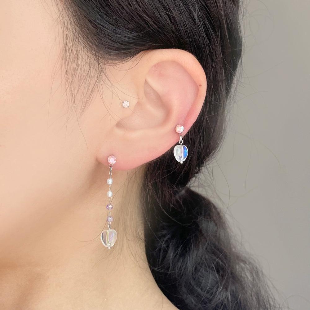 オーロラハートドロップピアッシング Piercing bling moon