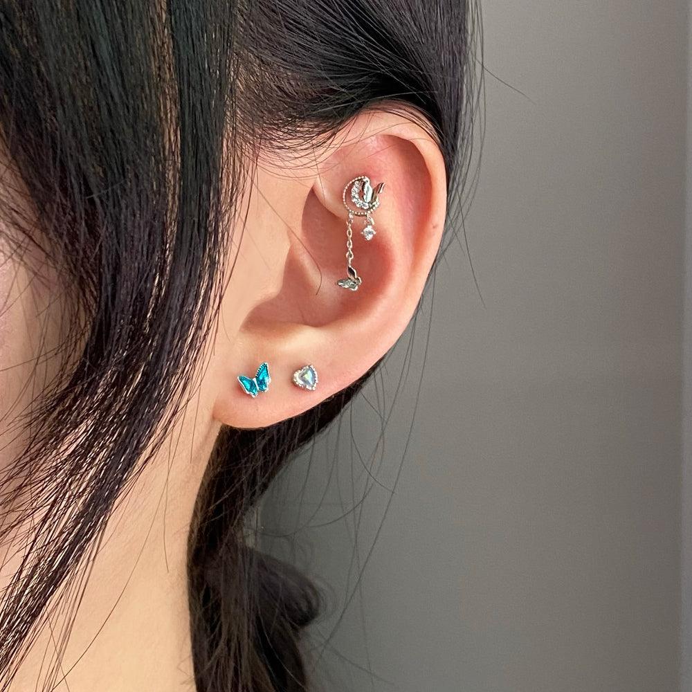 オーシャンブルーフライ(ピアス/ピアッシング) Piercing bling moon
