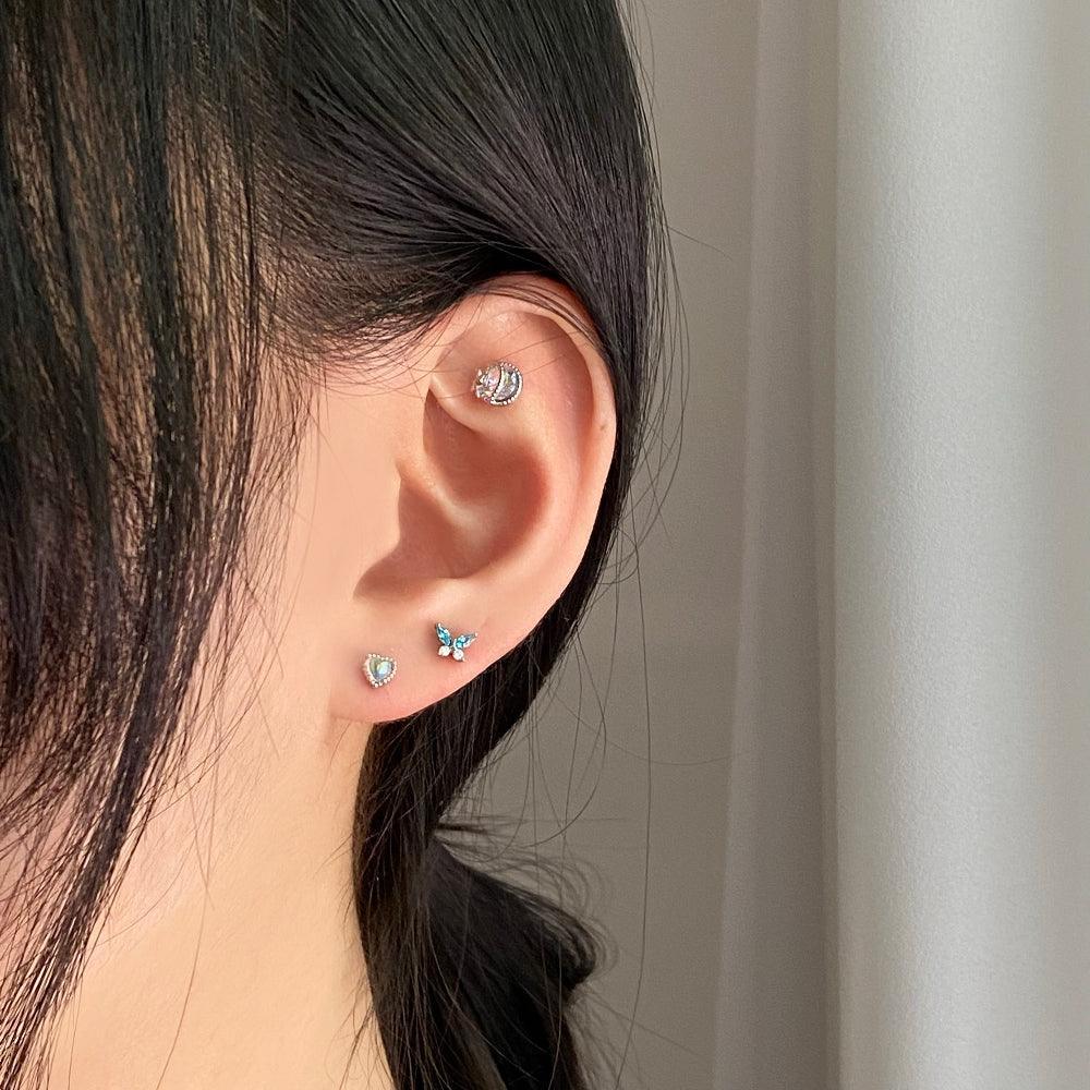 オーシャンブルーフライ(ピアス/ピアッシング) Piercing bling moon