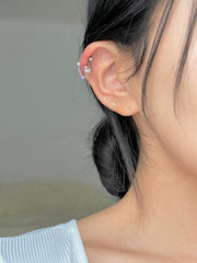 パープル 蝶々カフ(ピアス/ピアッシング) Piercing bling moon