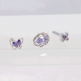 パープルインディー(ピアス/ピアッシング) Piercing bling moon