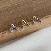 パープル月ピアッシング Piercing 10000won