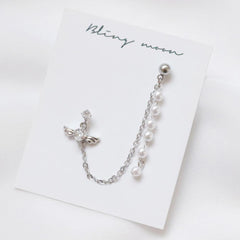Pearl Drop Angel Two pin ピアッシング Piercing bling moon