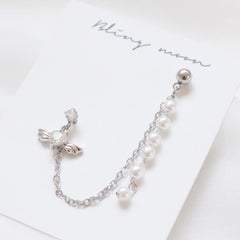 Pearl Drop Angel Two pin ピアッシング Piercing bling moon