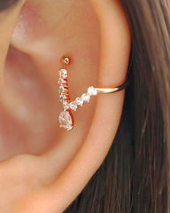 ペリッシュキュービックイヤーカフ Earcuffs soo&soo