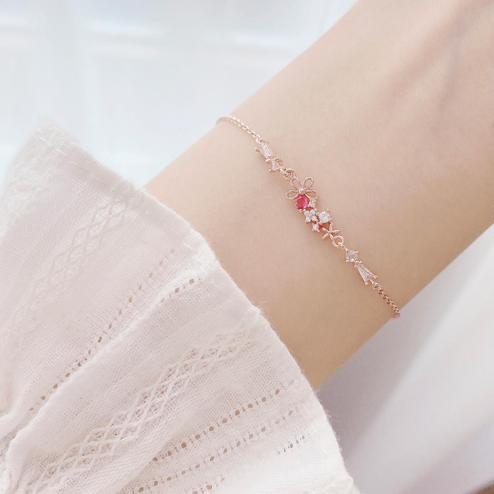 Pink Sweet Flower ブレスレット Bracelet bling moon 