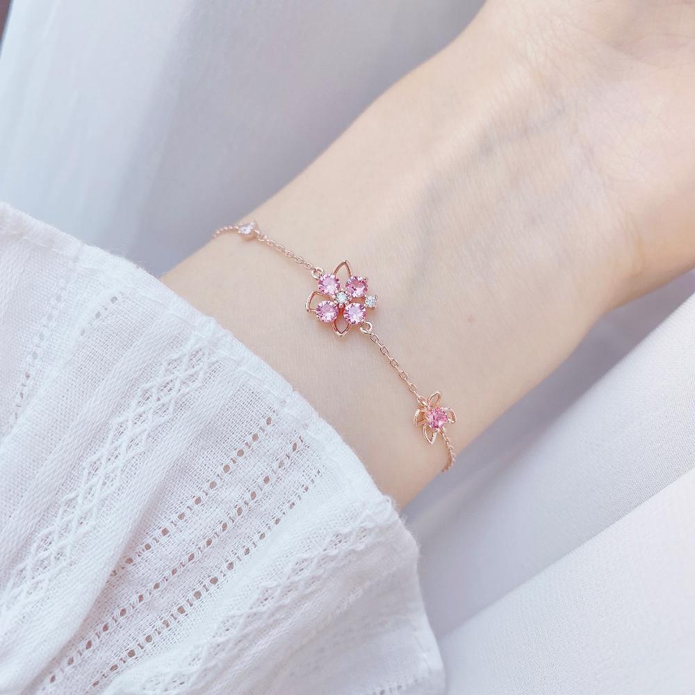 Pink Sweet Flower ブレスレット Bracelet bling moon 