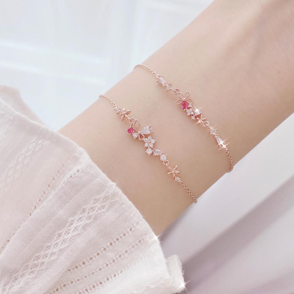 Pink Sweet Flower ブレスレット Bracelet bling moon 