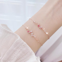 Pink Sweet Flower ブレスレット Bracelet bling moon 