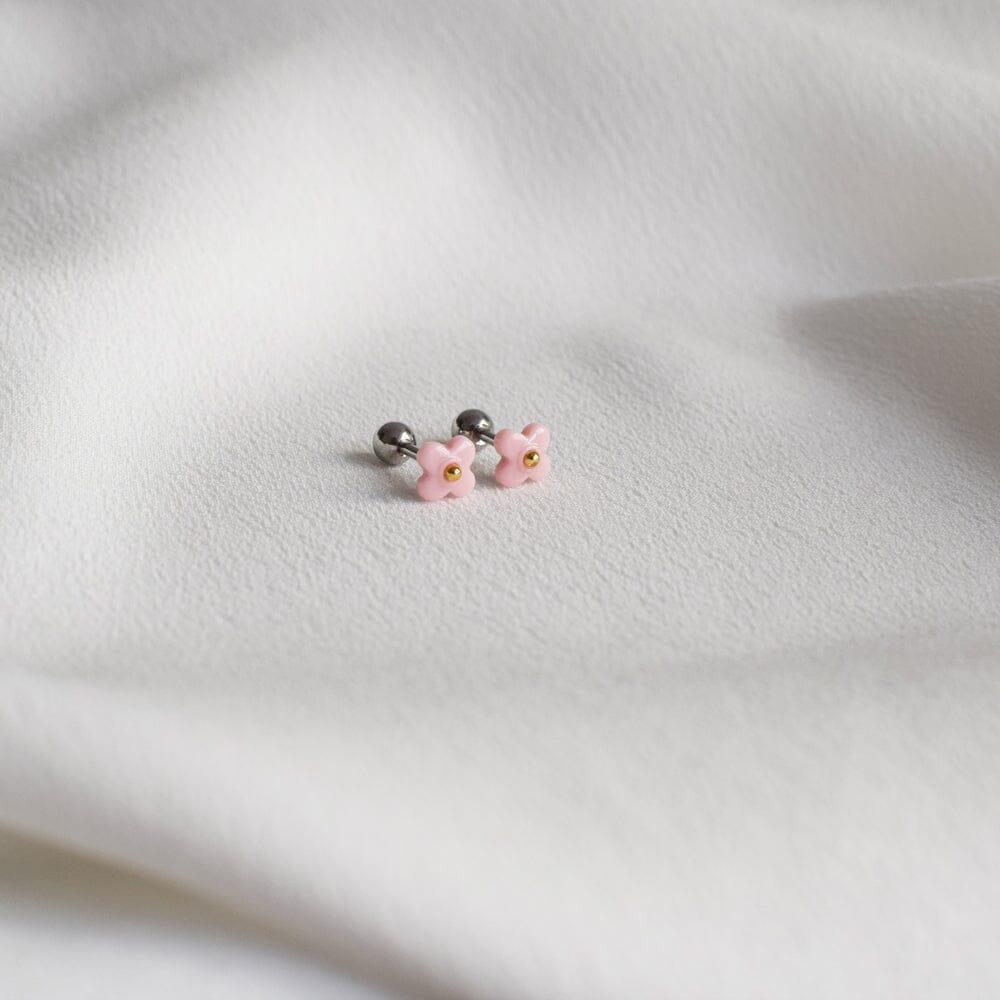 ピンク/スカイブルー 花 ピアッシング Piercing 10000won