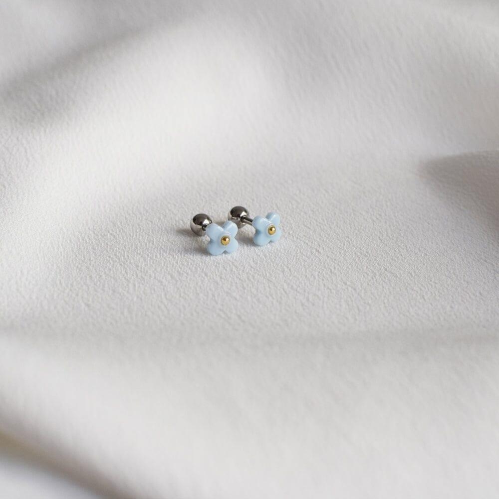 ピンク/スカイブルー 花 ピアッシング Piercing 10000won