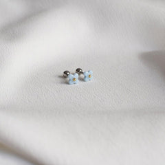 ピンク/スカイブルー 花 ピアッシング Piercing 10000won