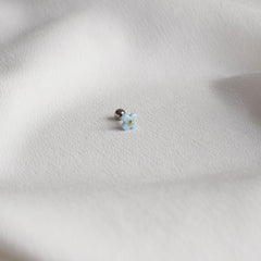 ピンク/スカイブルー 花 ピアッシング Piercing 10000won