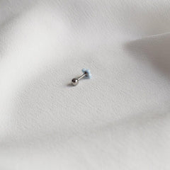 ピンク/スカイブルー 花 ピアッシング Piercing 10000won