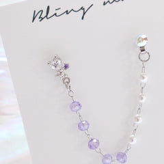 Purple Pearl Two ピアッシング Piercing bling moon