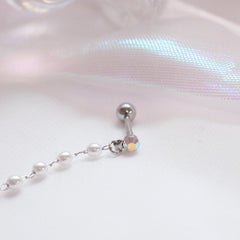 Purple Pearl Two ピアッシング Piercing bling moon