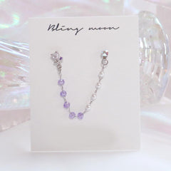 Purple Pearl Two ピアッシング Piercing bling moon