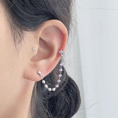 Purple Pearl Two ピアッシング Piercing bling moon