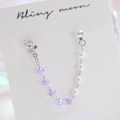 Purple Pearl Two ピアッシング Piercing bling moon